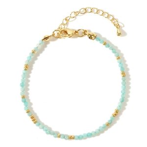 Anklets | Honey Amazonite Silver Plated Layered Chain Anklet – Womens Anklets Anklets