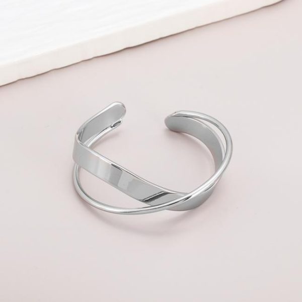 Bracelets | Agatha Twist Silver Tone Bangle – Womens Bracelets Bracelets