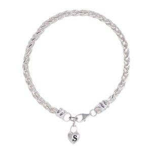 Bracelets | Arlo Shell Chunky Silver Tone Chain Bracelet – Womens Bracelets Bracelets