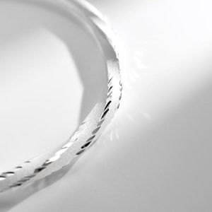 Bracelets | Clara Oval Hammered Silver Plated Bangle Set of Two – Womens Bracelets Bracelets