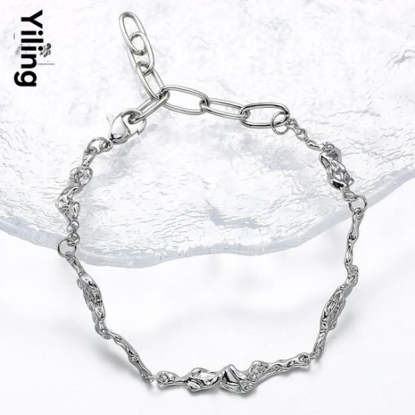 Bracelets | Elise Heart Link Silver Chain Bracelet – Womens Bracelets Bracelets