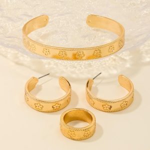 Bracelets | Erato Twist Detail Engraved Plate Bangle – Womens Bracelets Bracelets