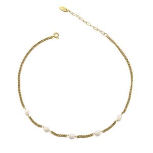 Bracelets | Mila Pearl Detail Plated Chain Bracelet – Womens Bracelets Bracelets