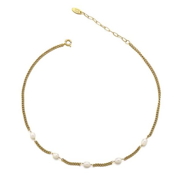 Bracelets | Mila Pearl Detail Plated Chain Bracelet – Womens Bracelets Bracelets