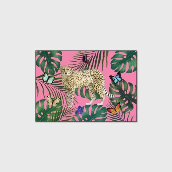 Card Holders | Leopard Palm Tree Card Holder – Womens Card Holders Card Holders