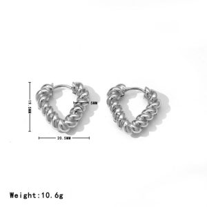 Earrings | Adelaide Chunky Twist Silver Plated Hoop Earrings – Womens Earrings Earrings