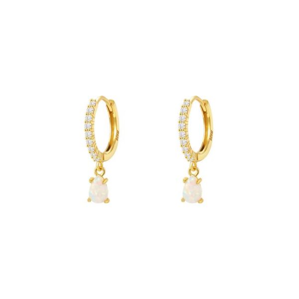 Earrings | Amoria Drop Silver Hoop Earrings – Womens Earrings Earrings