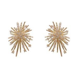 Earrings | Axel Glass & China Stone Tone Cluster Earrings – Womens Earrings Earrings