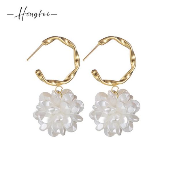 Earrings | Brizo Faux Pearl Cluster Hoop Drop Earrings – Womens Earrings Earrings