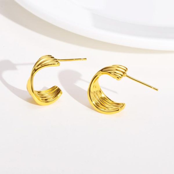 Earrings | Cady Textured Tone Hoop Earrings Mini – Womens Earrings Earrings