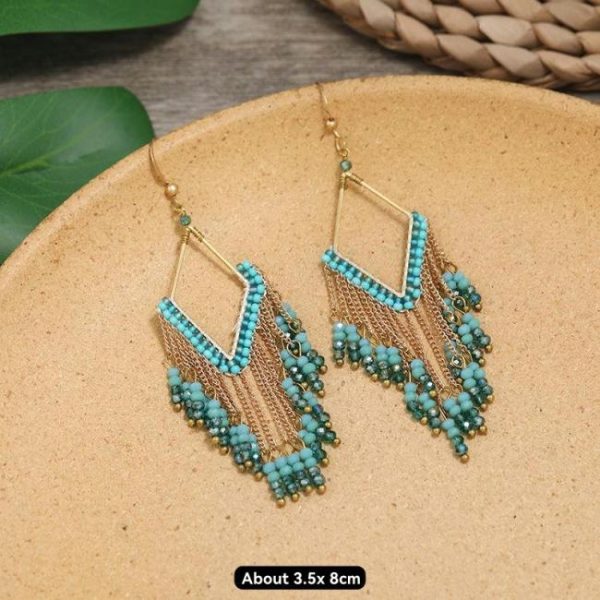 Earrings | Doria Beaded Hoop Earrings – Womens Earrings Earrings