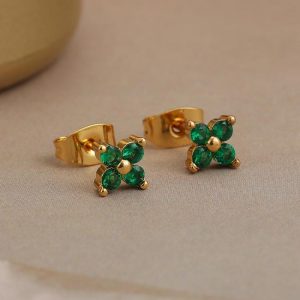 Earrings | Ember Tone Flower Stud Earrings – Womens Earrings Earrings