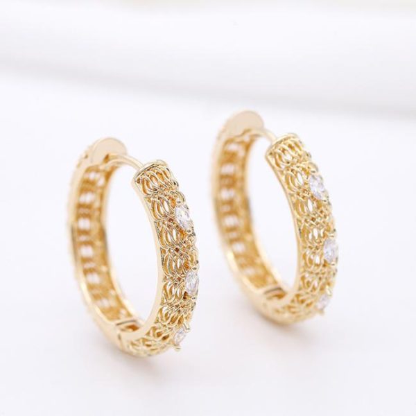 Earrings | Enamel Flower Tone Hoop Earrings Small – Womens Earrings Earrings