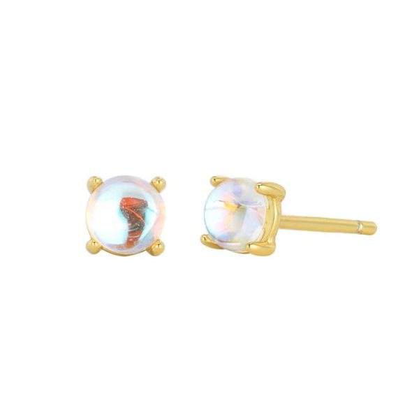 Earrings | Ffion Opalite Cluster Plated Stud Earrings – Womens Earrings Earrings