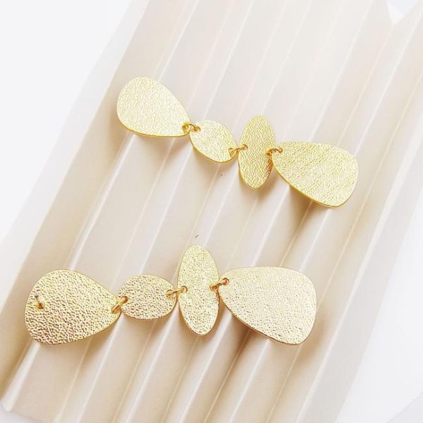 Earrings | Hailey Textured Butterflies Tone Drop Earrings – Womens Earrings Earrings