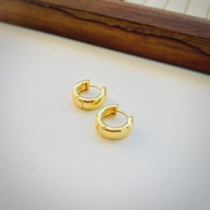 Earrings | Isla Chunky Plated Hoop Earrings – Womens Earrings Earrings