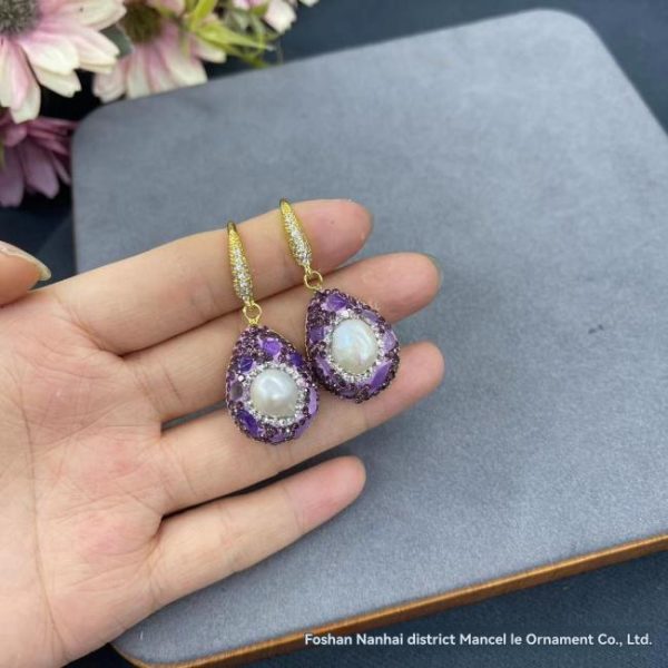 Earrings | Kalea Beaded Oval Drop Earrings – Womens Earrings Earrings