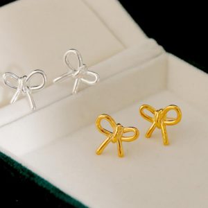 Earrings | Kylie Ribbon Bow Tone Stud Earrings – Womens Earrings Earrings