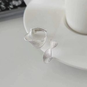 Earrings | Leia Twisted Silver Tone Hoop Earrings – Womens Earrings Earrings