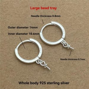 Earrings | Lightning Bolt Charm Silver Hoop Earrings – Womens Earrings Earrings