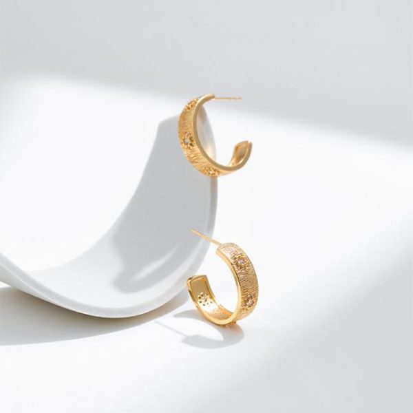 Earrings | Lizzie Flower Dot Tone Hoop Earrings Mini – Womens Earrings Earrings