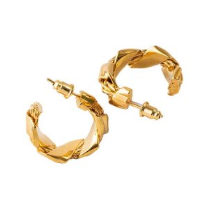 Earrings | Nelle Twisted Tone Hoop Earrings – Womens Earrings Earrings