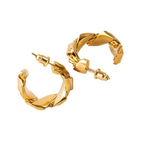 Earrings | Nelle Twisted Tone Hoop Earrings – Womens Earrings Earrings