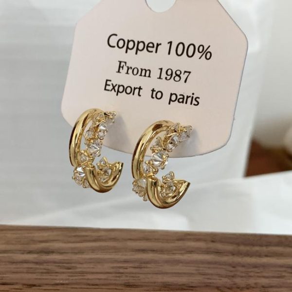 Earrings | Neva Double Row Tone Mini Hoop Earrings – Womens Earrings Earrings