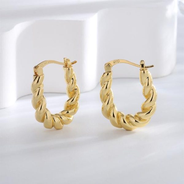 Earrings | Ruth Silver Plated Twisted Hoop Earrings Set – Womens Earrings Earrings