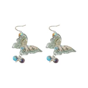 Earrings | Sarah Filigree Flower & Amazonite Silver Plated Drop Earrings – Womens Earrings Earrings