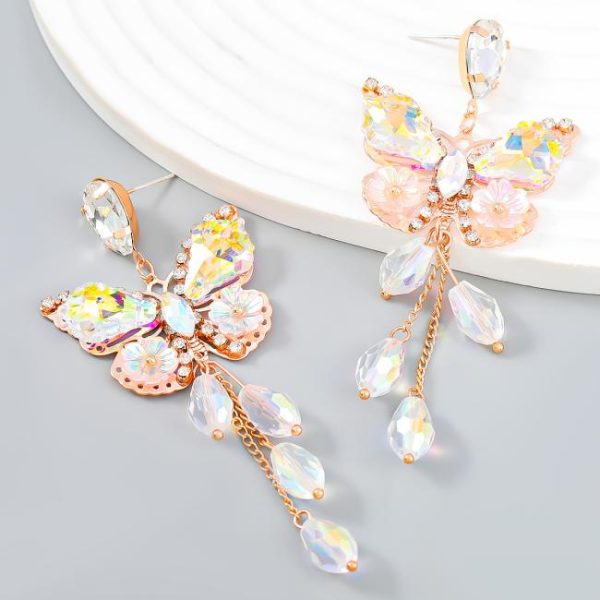 Earrings | Sirena Faux Pearl Butterfly Drop Earrings – Womens Earrings Earrings