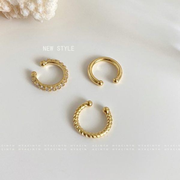 Earrings | Tabitha Wavy Twisted Plated Hoop Earrings Small – Womens Earrings Earrings