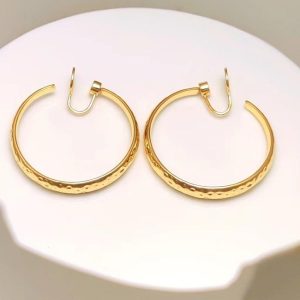 Earrings | Tansy Textured Silver Tone Hoop Earrings – Womens Earrings Earrings