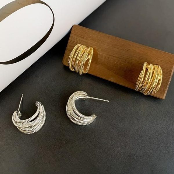 Earrings | Tara Twisted Plated Hoop Earrings Small – Womens Earrings Earrings