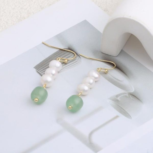 Earrings | Zinnia Bead & Faux Pearl Hoop Earrings – Womens Earrings Earrings