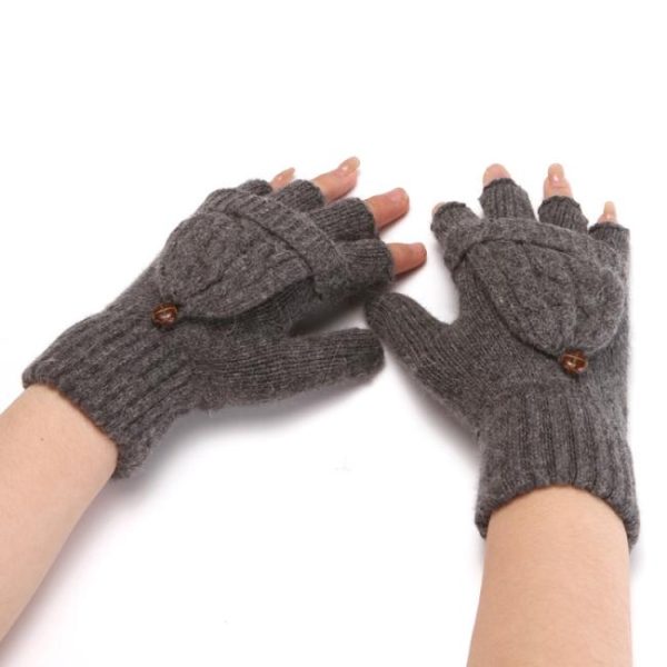 Gloves | Coral Knitted Fingerless Mitten Gloves – Womens Gloves Gloves