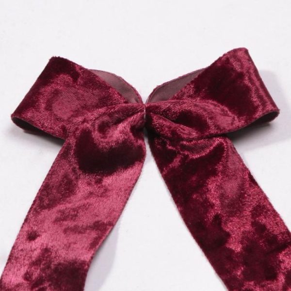 Hair Bows | Elera Purple Velvet Bow Barrette Hair Clip – Womens Hair Bows Hair Bows