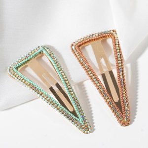 Hair Clips & Slides | Honae Ombre Jewel Triangular Hair Clips Pack of Two – Womens Hair Clips & Slides Hair Clips & Slides