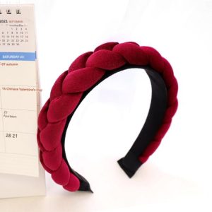 Headbands | Enyo Velvet Plaited Puffy Headband – Womens Headbands Headbands