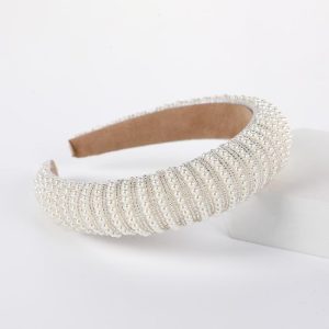 Headbands | Marina Faux Pearl & Seed Bead Headband – Womens Headbands Headbands