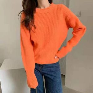 Jumpers | Sparkle Trim Knitted Crew Neck Jumper – Womens Jumpers Jumpers