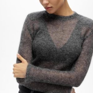 Long Sleeve Tops | Cable Balloon Sleeve Knitted Jumper – Womens Jumpers Jumpers