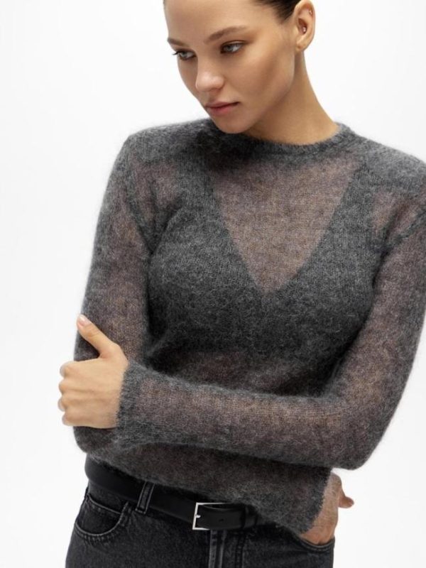 Long Sleeve Tops | Cable Balloon Sleeve Knitted Jumper – Womens Jumpers Jumpers