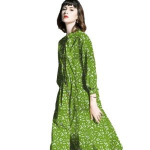 Midi Dresses | Lime Paisley Floral Midi Dress – Womens Floral Dresses Floral Dresses