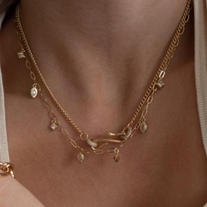 Necklaces | Aadi Opalite & Pearl Plated Collar Necklace – Womens Necklaces Necklaces