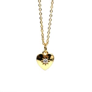 Necklaces | Amara Heart Locket Plated Pendant Necklace – Womens Necklaces Necklaces