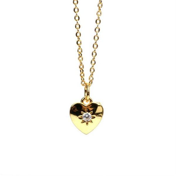 Necklaces | Amara Heart Locket Plated Pendant Necklace – Womens Necklaces Necklaces