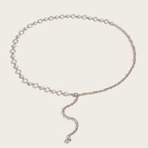 Necklaces | Amaryllis Ornate Detail Silver Plated Chain Necklace – Womens Necklaces Necklaces