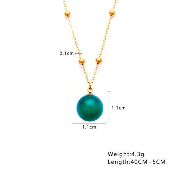 Necklaces | Cayenne Onyx Beaded Chain Pendant Necklace – Womens Necklaces Necklaces