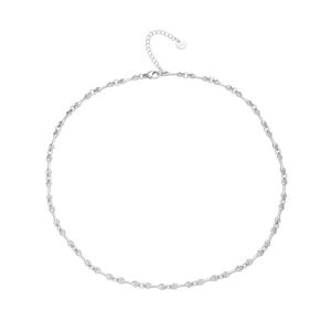 Necklaces | Elise Heart Link Silver Chain Necklace – Womens Necklaces Necklaces